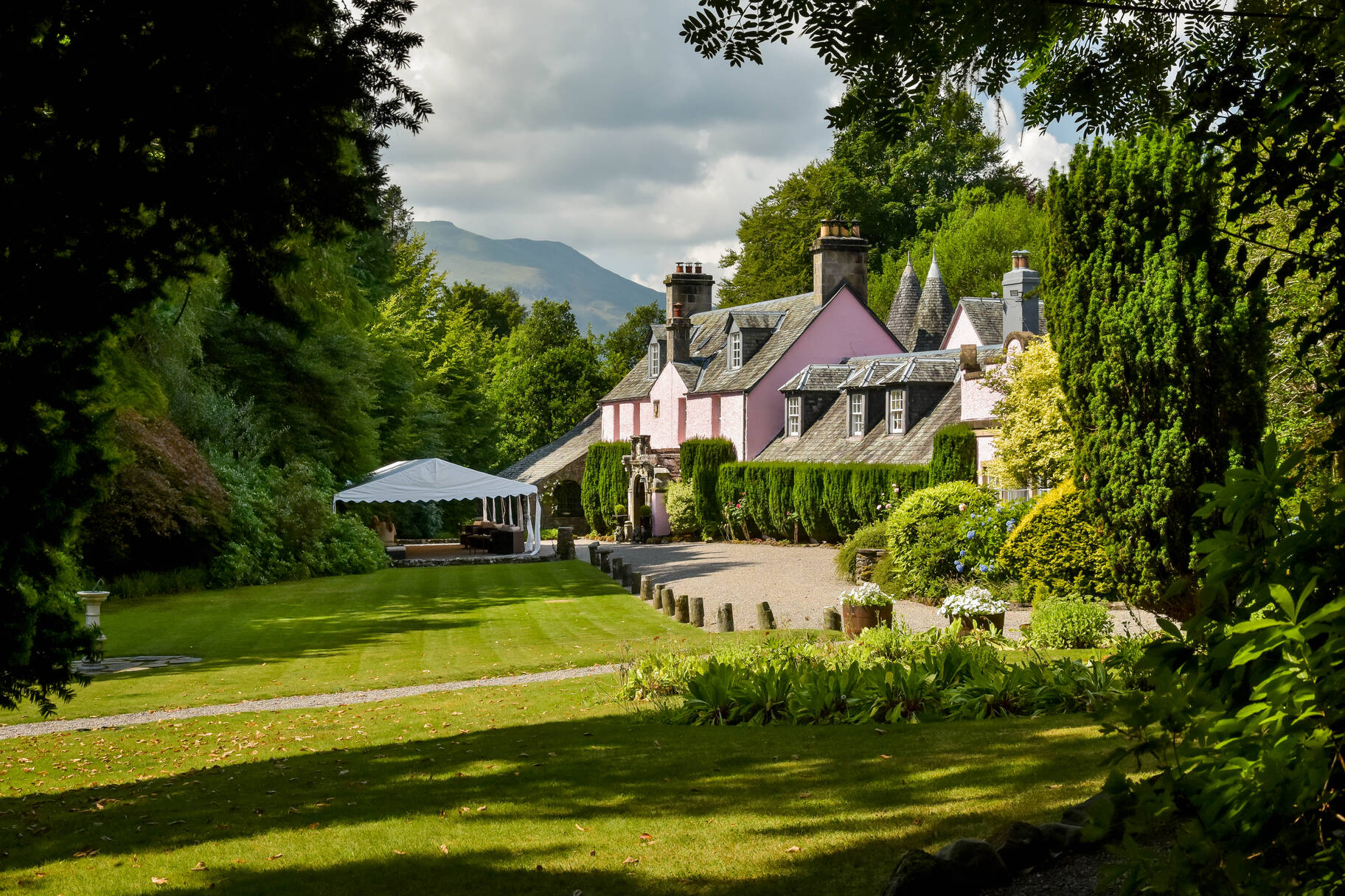 Lawn at Roman Camp Hotel